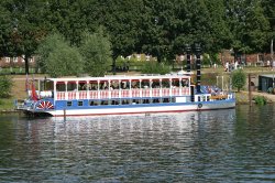 Steamer from Hampton Court to Kingston upon Thames Wallpaper