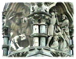 City center statue, Saffron Walden, Essex. Wallpaper