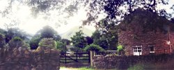 A quaint stone house in the hills north of Lake Ullswater, Cumbria. Wallpaper