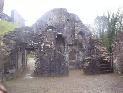 Okehampton Castle in Devon