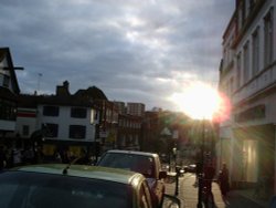 Sunshine in High Street Wallpaper