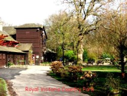 Tea-rooms and gardens:Royal Victoria Country Park Hampshire Wallpaper