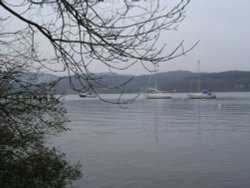 Windermere taken from near the Storrs hall Wallpaper