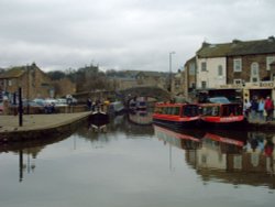 The Otterburn and Stirton Moored At Skipton Wallpaper
