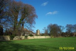 Seven Oaks Park with St. Nicholas's Church in the background Wallpaper