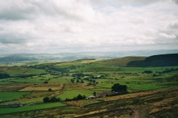 View of Barley from Pendle Hill Wallpaper