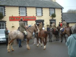 The Hunt in Chawleigh, Devon. New years Day 2005 Wallpaper