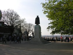 Statue of General James Wolfe, Greenwich Park, Greenwich, Greater London. Spring 2005