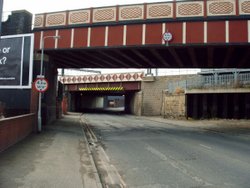 Railway Bridges serving Leeds City Station,crossing Globe Road. Wallpaper