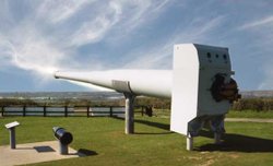 14 inch MK VII naval gun is a typical battleship weapon, and had range of about 22 miles Wallpaper