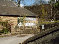 The Little Theatre, viewed from the Rochdale Canal, Hebden Bridge Wallpaper