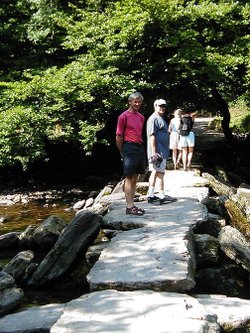 Old clapper bridge, Exmoor, Devon