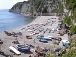 Beer Beach, Devon Wallpaper