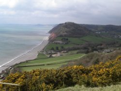 The beautiful coastline at Branscombe, Devon Wallpaper