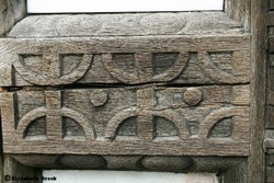 Detail on Harvard House, Stratford-upon-Avon Wallpaper
