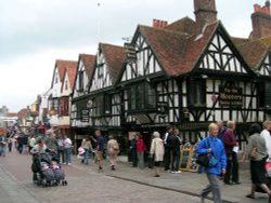 The Old Weavers' House in Canterbury, Kent Wallpaper