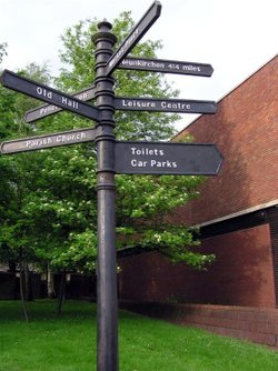 Gainsborough.  Neunkirchen is Gainsborough's twin town in Germany, 414 miles away