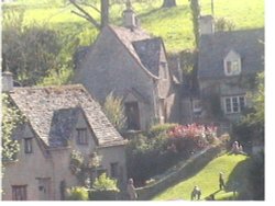 Close up of cottages at Bibury