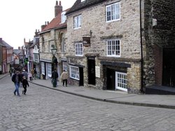 Jew's Court and Jew's House, Steep Hill, Lincoln. These two buildings date from the 12th Century. Wallpaper