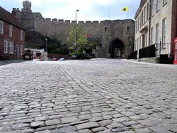 Castle Square, Lincoln, looking towards the entrance to the Castle