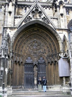 Lincoln Cathedral - the Judgement Porch, on the south side of the Cathedral