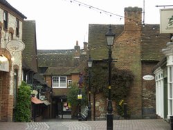 Lion & Lamb Yard, Farnham, Surrey Wallpaper