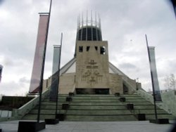 Catholic Cathedral (Paddy's Wigwam or The Mersey Funnel) Liverpool Wallpaper