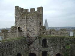 Top of Rochester Castle, Northumberland Wallpaper