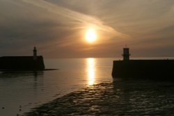Lighthouses at Whitehaven, Cumbria Wallpaper