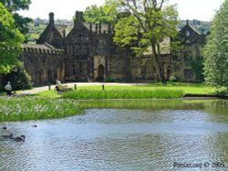 Front view of East Riddlesden Hall, Keighley, West Yorkshire Wallpaper