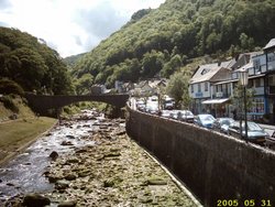 Looking up the river, Lynmouth