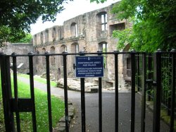 Gateway to the Palace Ruins Dunfermline.