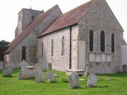 The church at Amberley, West Sussex