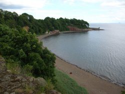 Overlooking The Bay, from Ravenscraig Castle Kirkcaldy, Fife.