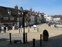 The town square in the town of Battle, East Sussex