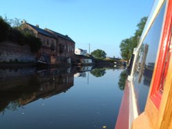 Stourport on Severn from my boat towards York Street Lock Wallpaper