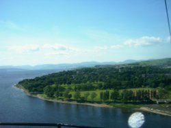 A view of the river clyde from dumbarton castle Wallpaper