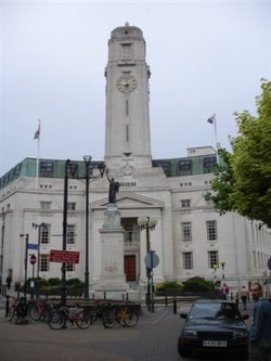 Town Hall in Luton, Bedfordshire