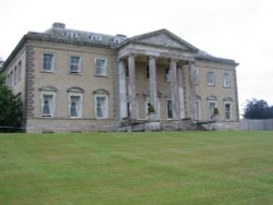 West Front of Broadlands in Romsey, Hampshire. Historic home of Lord Mountbatten Wallpaper