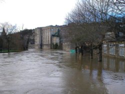Bradford-On-Avon Winter Floods Wallpaper