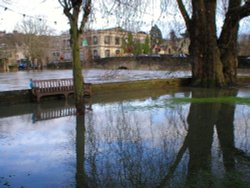 Bradford-On-Avon Winter Floods Wallpaper
