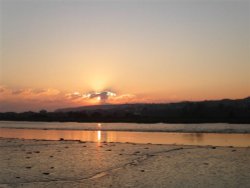 The river Axe at Seaton, Devon Wallpaper