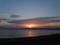 Sunset at Seaton, Devon Wallpaper