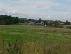 Halse, Northamptonshire. View of Farm from Home