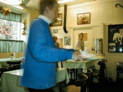 A gentleman asked for a copy of this after I took it. Here it is! (Holmfirth Cafe) Wallpaper