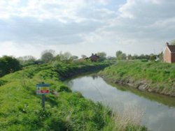 River Parrett at Moorland, Somerset