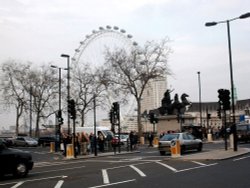The London Eye in the background. Wallpaper