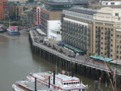 Butlers Wharf from Tower Bridge Wallpaper