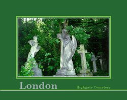Highgate Cemetery in London Wallpaper