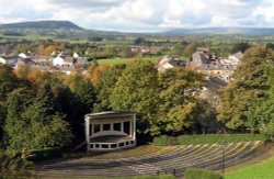 The 'Bandstand' from Clitheroe Castle, Lancashire Wallpaper